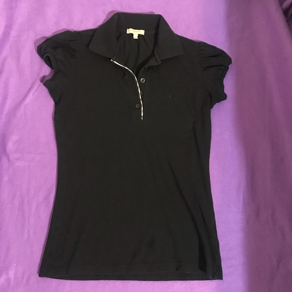 Ruffle Sleeve Burberry Polo